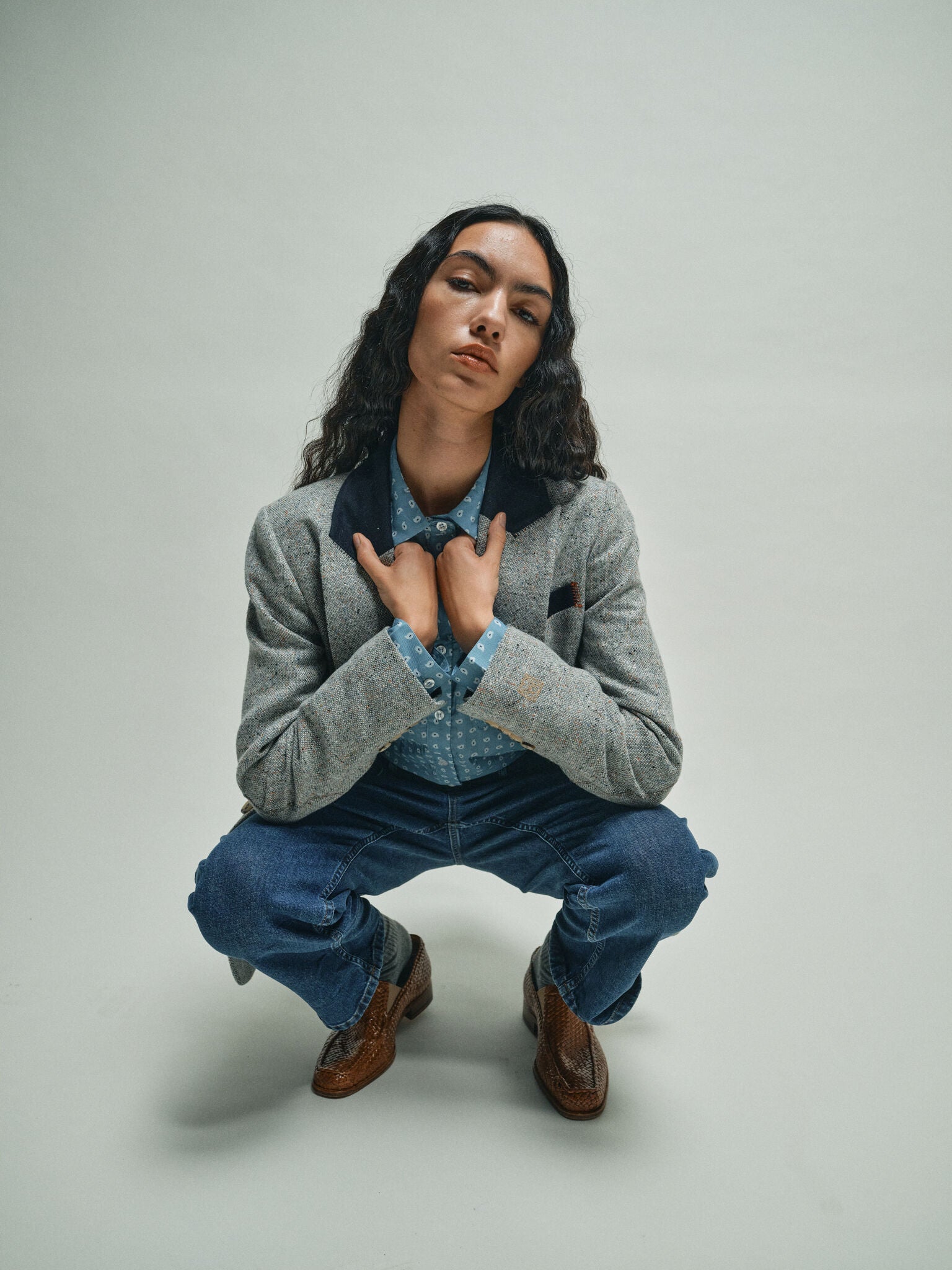 Modelshot / Grey Melange / Detail